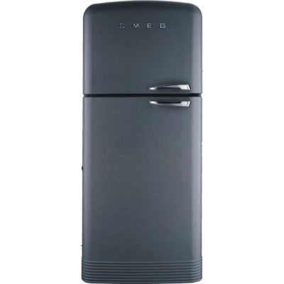 Smeg FAB50XS 80.4cm 'Retro Style' Frost Free Fridge Freezer in Silver with Left Hand Hinge Smeg FAB50XS 80.4cm 'Retro Style' Frost Free Fridge Freezer in Silver with Left Hand Hinge